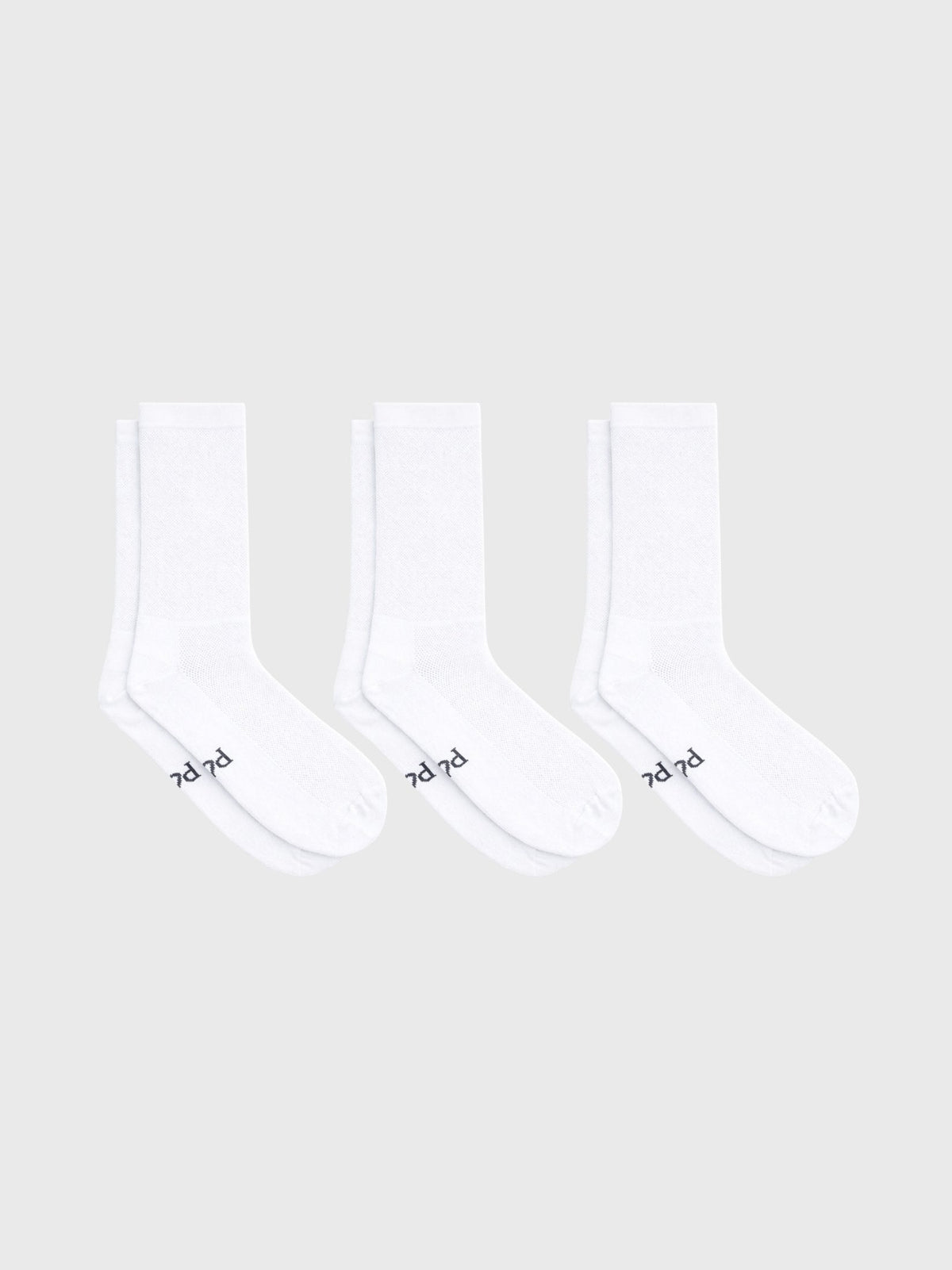 POP Cycling | 3-Pack Permanent White Socks
